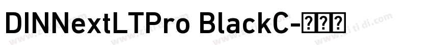 DINNextLTPro BlackC字体转换